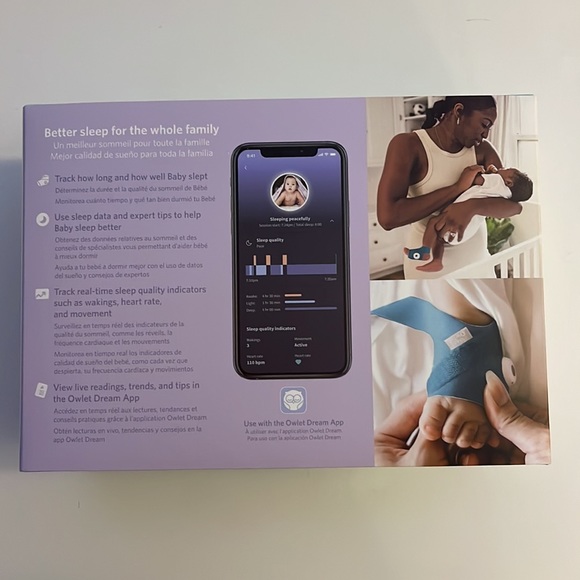 Owlet Dream Sock - Deep Sea Green - Picture 3 of 12